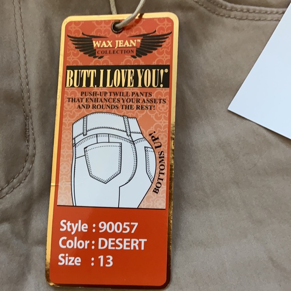 Stitches Beige coloured wax Jean in size 13 - Picture 5 of 7